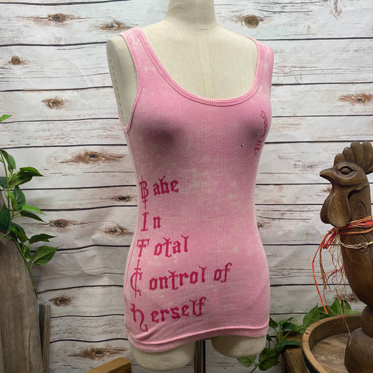 Babe in Total Control of Herself Tank Top - Pink
