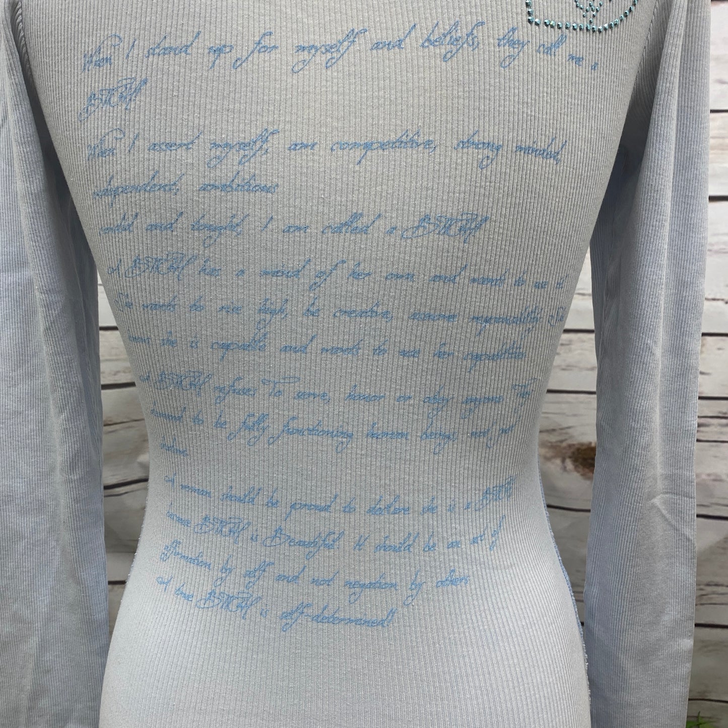 Long Sleeve Thermal Bitchology Shirt - Blue