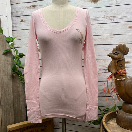 Long Sleeve Thermal Bitchology Shirt - Pink