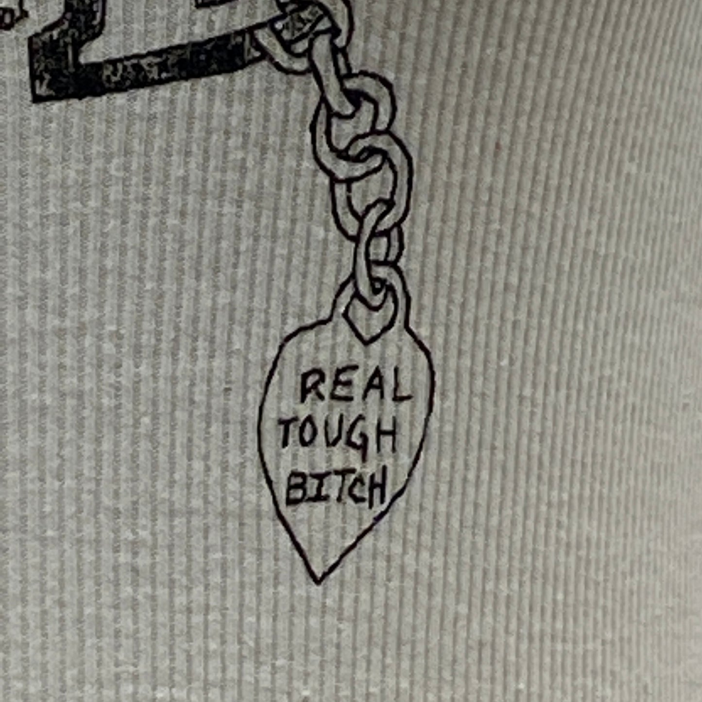 Racer Back RTB Front Logo Tank Top - White