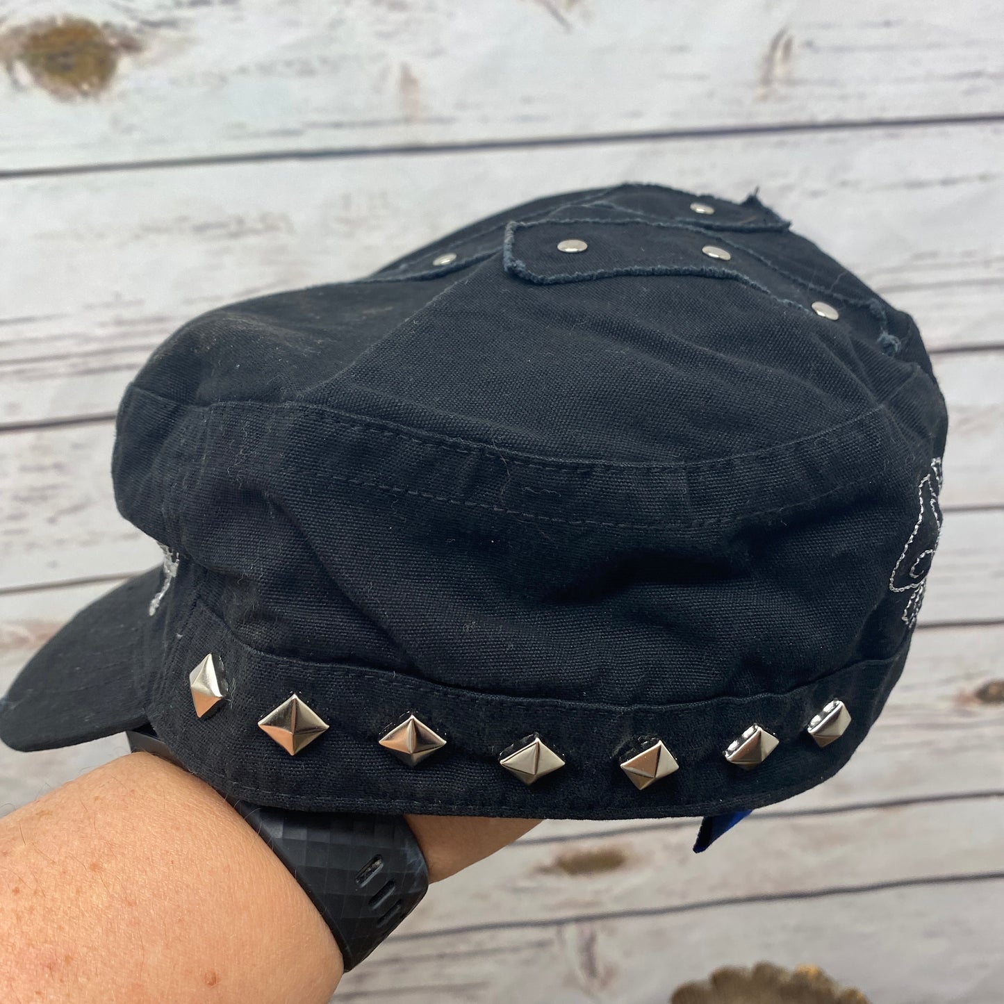 RTB Real Tough Bitch Logo Hat - Black Skull and Cross Bones
