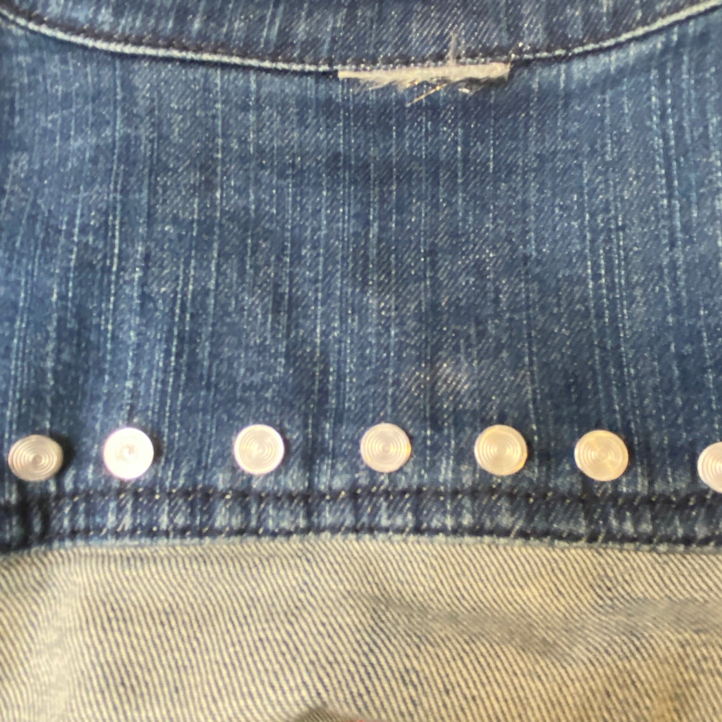 RTB (Real Tough Bitch) Embroidered Bitchism Denim Cropped Waist Vest