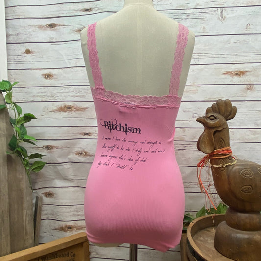 Bitchism One Size Stretch Tank Mini Dress